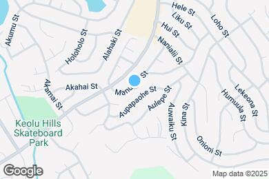 Map image of the property - 1235 Manulani St