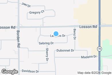 Map image of the property - 45 Lemans Dr
