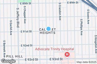 Map image of the property - 9101 S Paxton Ave