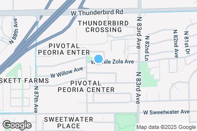 Map image of the property - 8445 W Emile Zola Ave