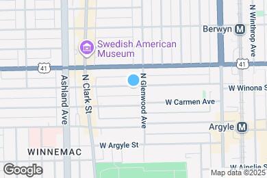 Map image of the property - 1407 W Winona St