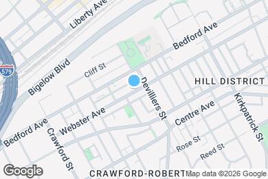 Map image of the property - 1917 Webster Ave