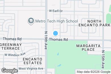 Map image of the property - 1814 W Thomas Rd