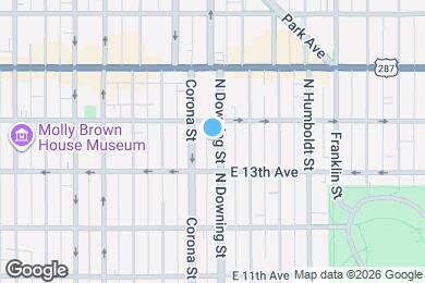 Map image of the property - 1349 N Downing St