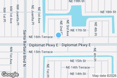 Map image of the property - 206 NE 16th Terrace
