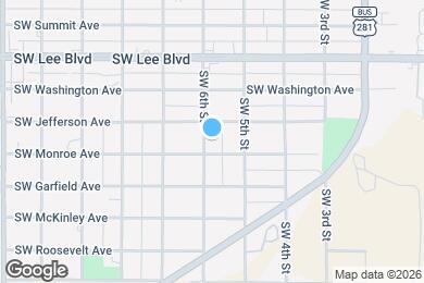 Map image of the property - 1408 SW 6th St