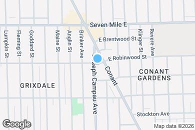 Map image of the property - 18666 Joseph Campau Ave