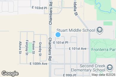 Map image of the property - 15348 E 101st Way