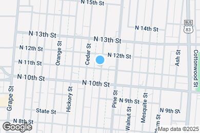 Map image of the property - 1102 Cypress St