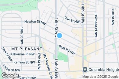 Map image of the property - 3319 16th St NW