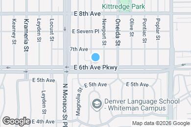 Map image of the property - 6707 E 6th Ave