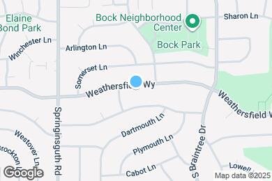 Map image of the property - 1401 W Weathersfield Way