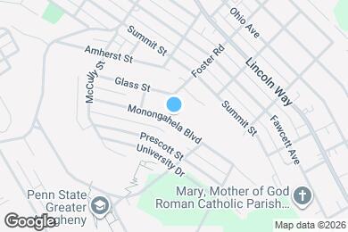 Map image of the property - 1213 Monongahela Blvd