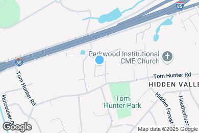 Map image of the property - 1305 Hunter Oaks Ln