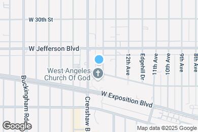 Map image of the property - 3509 S Bronson Ave