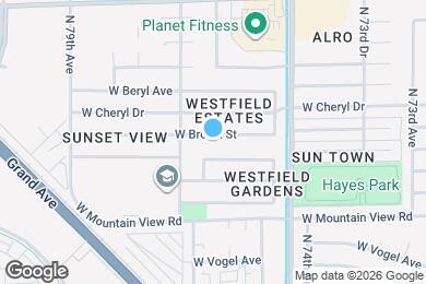Map image of the property - 7619 W Brown St
