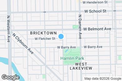 Map image of the property - 2103 W Fletcher St