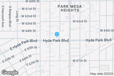 Map image of the property - 6433 S Victoria Ave