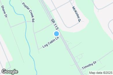 Map image of the property - 110 log cabin lane