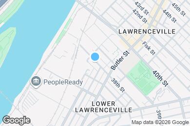 Map image of the property - 166 1/2 38th St