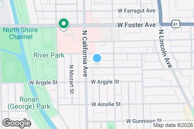 Map image of the property - 2734 W Winnemac Ave