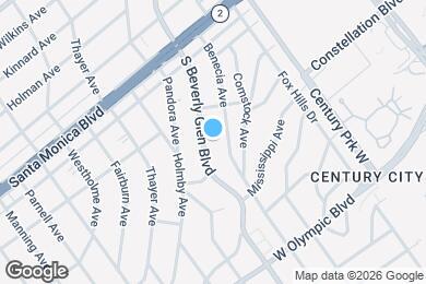 Map image of the property - 1940 S Beverly Glen Blvd