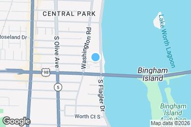 Map image of the property - 3901 S Flagler Dr
