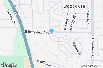 Map image of the property - 14605 E Belleview Dr