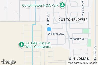 Map image of the property - 17458 W Hilton Ave
