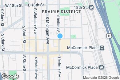 Map image of the property - 2103 S Indiana Ave