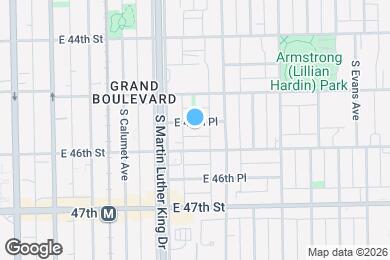 Map image of the property - 429 E 45th Pl