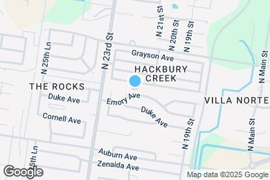Map image of the property - 2212 Emory Ave