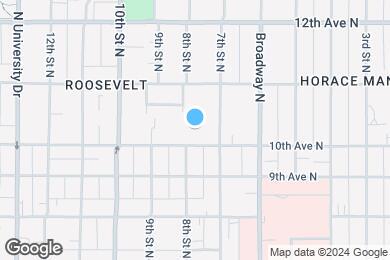 Map image of the property - Roosevelt Townhomes