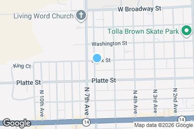 Map image of the property - 529 Clark St