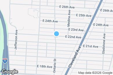 Map image of the property - 1171 E 22nd Ave