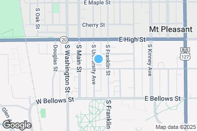 Map image of the property - 915 S University Ave