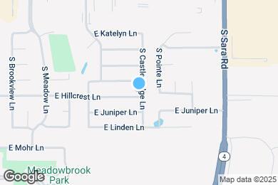Map image of the property - 633 E Hillcrest Ln
