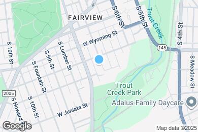Map image of the property - 1116 S Hall St