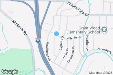 Map image of the property - 905 Hillside Dr