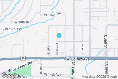 Map image of the property - 1600 Tabor St