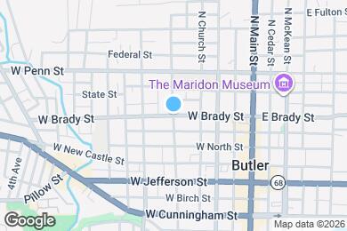 Map image of the property - 243 W Brady St