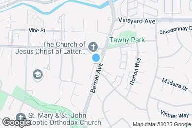 Map image of the property - 3539 Bernal Ave