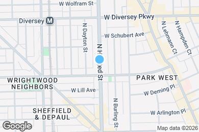 Map image of the property - 2618 N Halsted St