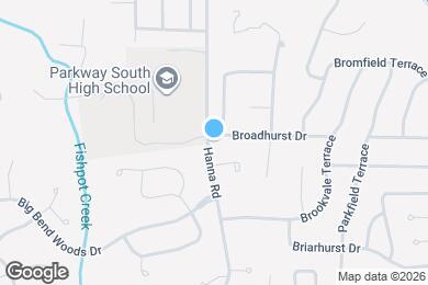 Map image of the property - 900 Broadhurst Dr