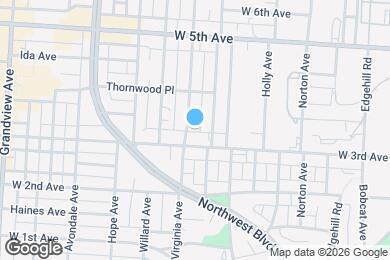 Map image of the property - 1306 Virginia Ave