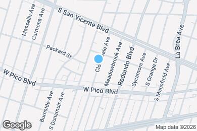 Map image of the property - 1329 S Cloverdale Ave