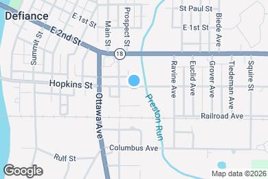 Map image of the property - 725 Hopkins St