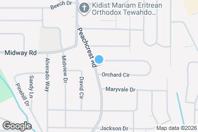 Map image of the property - 1352 Peachcrest Rd