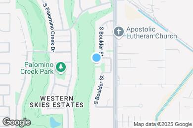 Map image of the property - 1312 S Boulder Ct