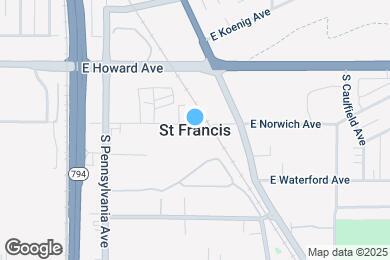 Map image of the property - 3754 E Denton Ave